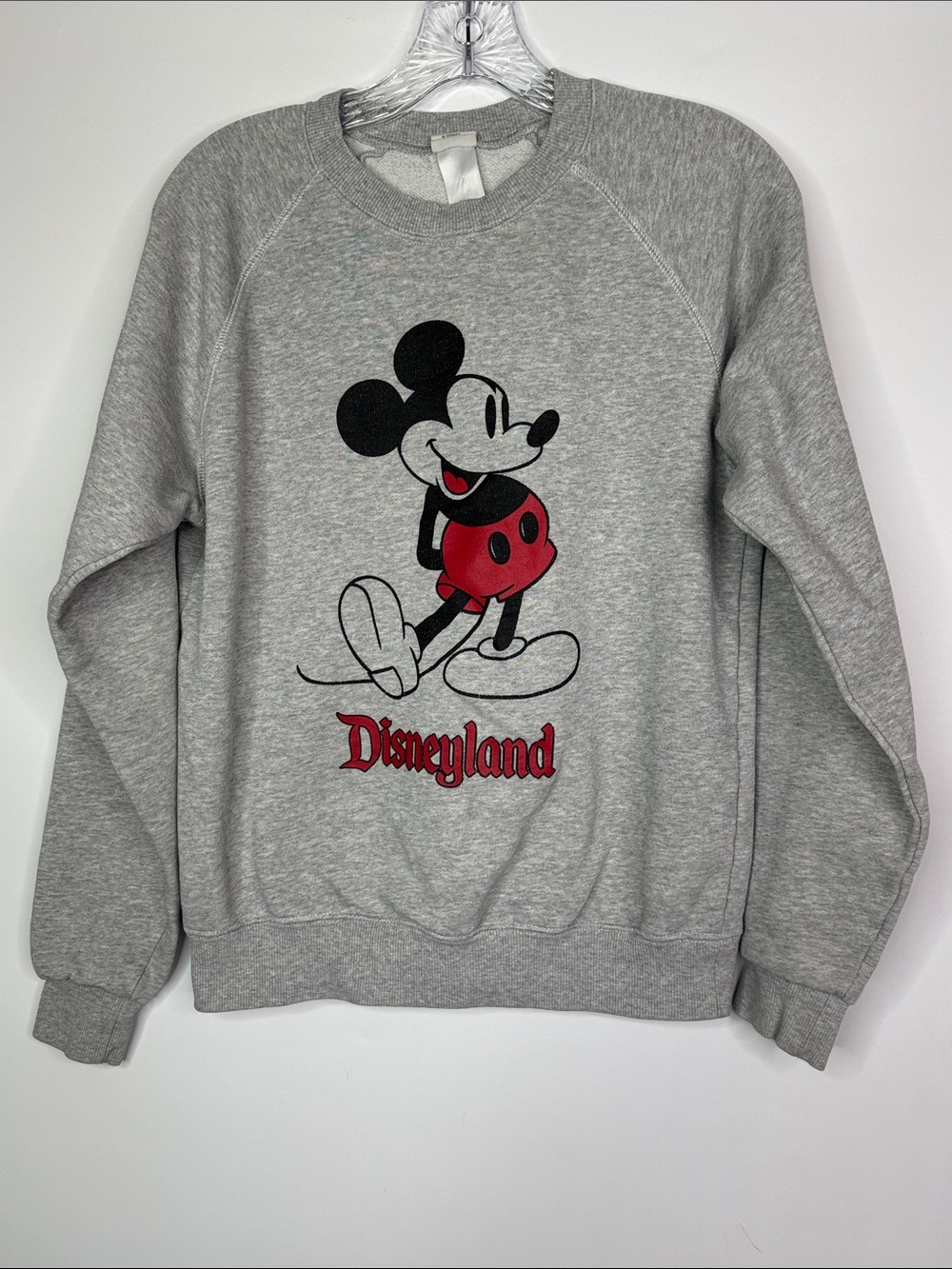 Disneyland Gray Raglan Sleeve Sweatshirt Size Small